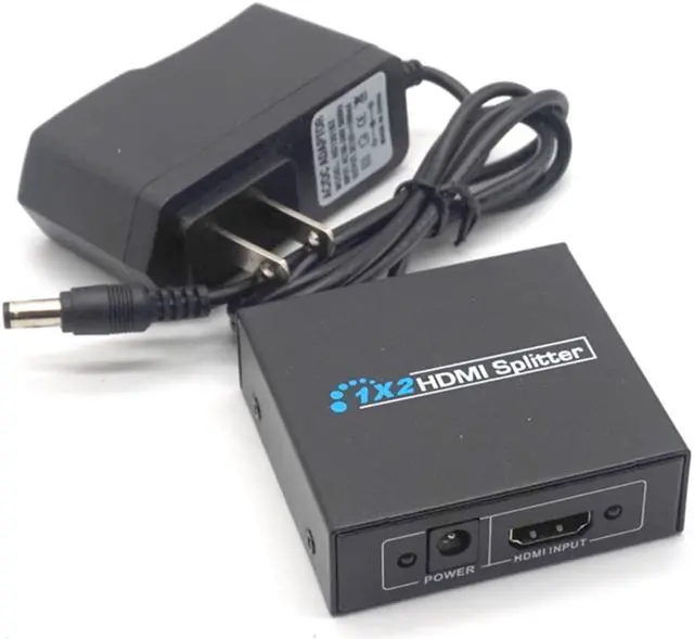 Alt view image 7 of 7 - Weastlinks HDMI Splitter Full HD 1080p Video HDMI Switch Switcher 1X2 Split 1 in 2 Out Amplifier Dual Display For HDTV DVD PS3 Xbox