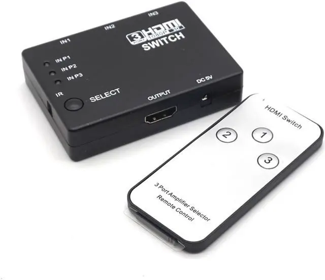 Alt view image 6 of 7 - Weastlinks 3 Port 1080P Video HDMI Switch Switcher 3 input 1 output Splitter For HDTV PS3 DVD