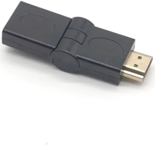 Alt view image 2 of 7 - Weastlinks HDMI Male to HDMI Female Cable Adapter Converter Right Angle 180 Degrees Rotate Extender for 3D 1080P HDTV XBOX PS3 DVD