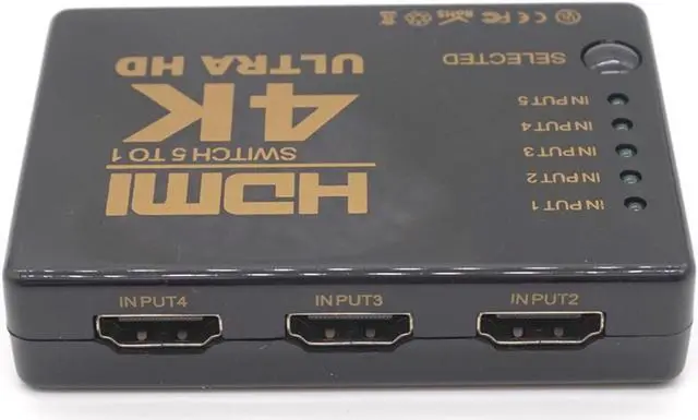 Alt view image 4 of 7 - Weastlinks Ultra HD 4K HDMI Splitter 1X4 Port 3D UHD 1080p 4K*2K Video HDMI Switch Switcher HDMI 1 Input 5 Output HUB Repeater Amplifier