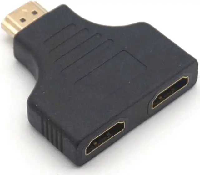Alt view image 3 of 7 - Weastlinks 1080P HDMI-compatible to 2 Female 1 in 2 Out Splitter Adapter Converter HDMI 1 to 2 Cable