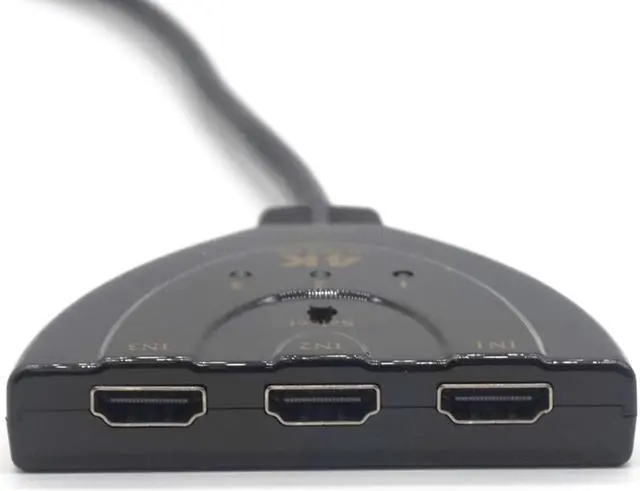 Alt view image 4 of 7 - Weastlinks 4K*2K 3D Mini 3 Port HDMI Switch 1.4 4K Switcher HDMI Splitter 3 in 1 out Port Hub for DVD HDTV Xbox PS3 PS4