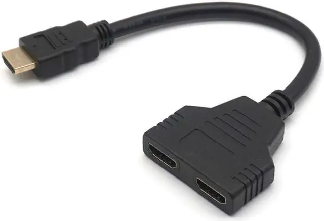 Alt view image 7 of 7 - Weastlinks HDMI-compatible Splitter Cable 1 Male To Dual HDMI-compatible 2 Female HDMI 1 to 2 Y Splitter Adapter in HD LED LCD TV 30cm