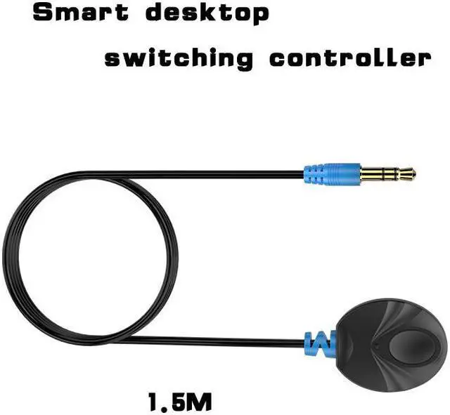 Alt view image 6 of 7 - Weastlinks 2 Port HDMI USB KVM Switch Manual Push Button with Wired Remote Control Key and Original Cable MT-201HL