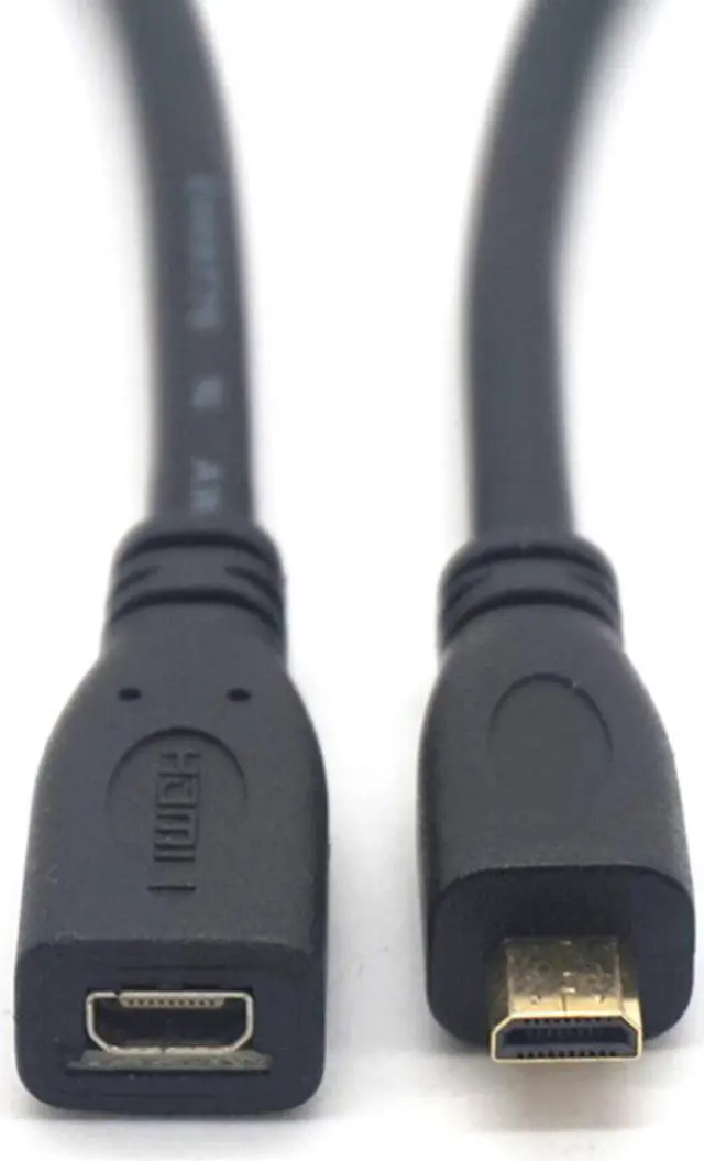 Main image of Weastlinks D type Micro HDMI Male to Micro HDMI Female M/F Extension Cable 30cm