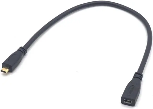 Alt view image 6 of 7 - Weastlinks D type Micro HDMI Male to Micro HDMI Female M/F Extension Cable 30cm