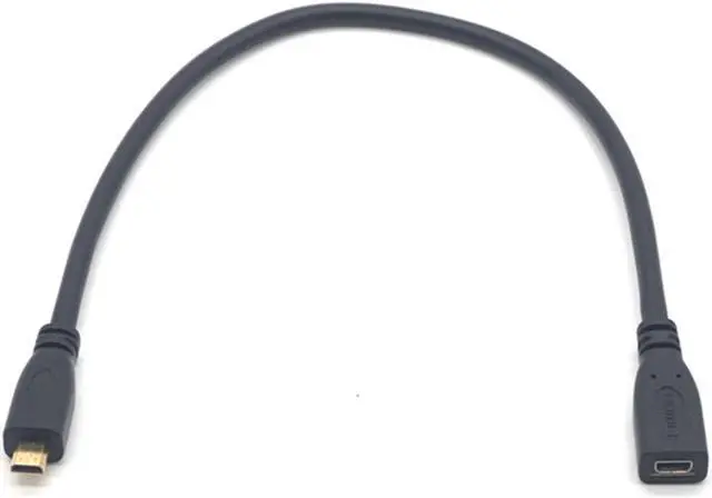 Alt view image 7 of 7 - Weastlinks D type Micro HDMI Male to Micro HDMI Female M/F Extension Cable 30cm