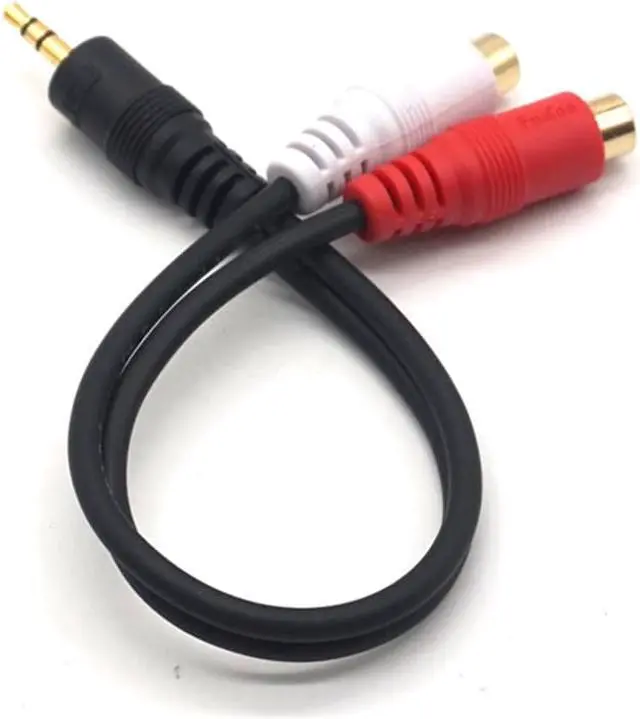 Alt view image 6 of 7 - Weastlinks 3.5mm Male Jack to 2 RCA Female Plug Adapter Cable Mini Stereo Audio Cable Headphone Y Cable