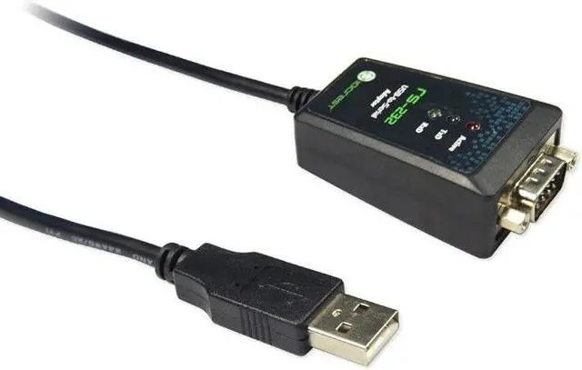Alt view image 5 of 6 - Weastlinks USB 2.0 to Serial RS-232 DB9 9Pin Adapter Converter Cable FTDI Chipset Length 1M USB TO RS232