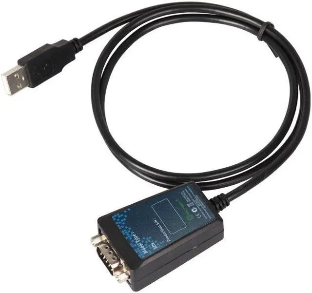 Alt view image 2 of 6 - Weastlinks USB 2.0 to Serial RS-232 DB9 9Pin Adapter Converter Cable FTDI Chipset Length 1M USB TO RS232