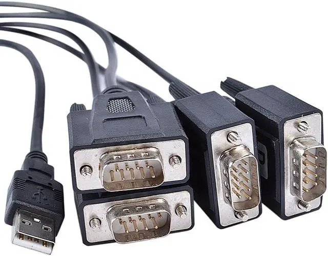 Alt view image 3 of 5 - Weastlinks FTDI CHIP 4 Port USB to Serial RS232 DB9 Adapter Cable