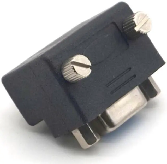 Alt view image 6 of 6 - Weastlinks 2PCS Audio Video Cables Right Angle 90 Degree DB 9 Pin VGA SVGA Male to Female Converter Angle Adapter