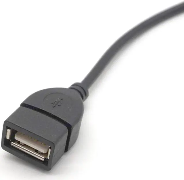 Alt view image 5 of 7 - Weastlinks 2PCS Car MP3 Player Converter 3.5 mm Male AUX Audio Jack Plug To USB 2.0 Female Converter Cable Cord Adapter