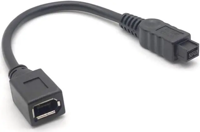 Alt view image 6 of 6 - Weastlinks 9Pin to 6Pin FireWire 800 - FireWire 400 9-6 Cable 9p Orbit 6p Female Interface FireWire Cable
