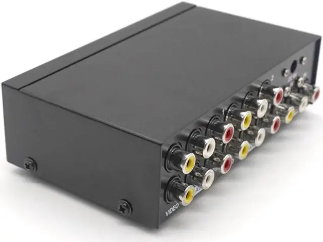 Alt view image 4 of 7 - Weastlinks 4 Port For AV Video Audio Splitter 1x4 One In Four Out RCA Splitter One For Four For AV Metal Shell