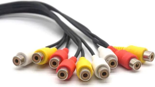 Alt view image 6 of 7 - Weastlinks Audio Video Connect Cables AV Lotus Head 3 Male To 9 Female Line DVD Set-top Box Connected To TV RCA Video Cable Split Line