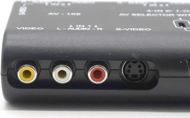 Alt view image 4 of 7 - Weastlinks AV Audio Video Signal Switcher 4 Input 1 Output Switch Video System