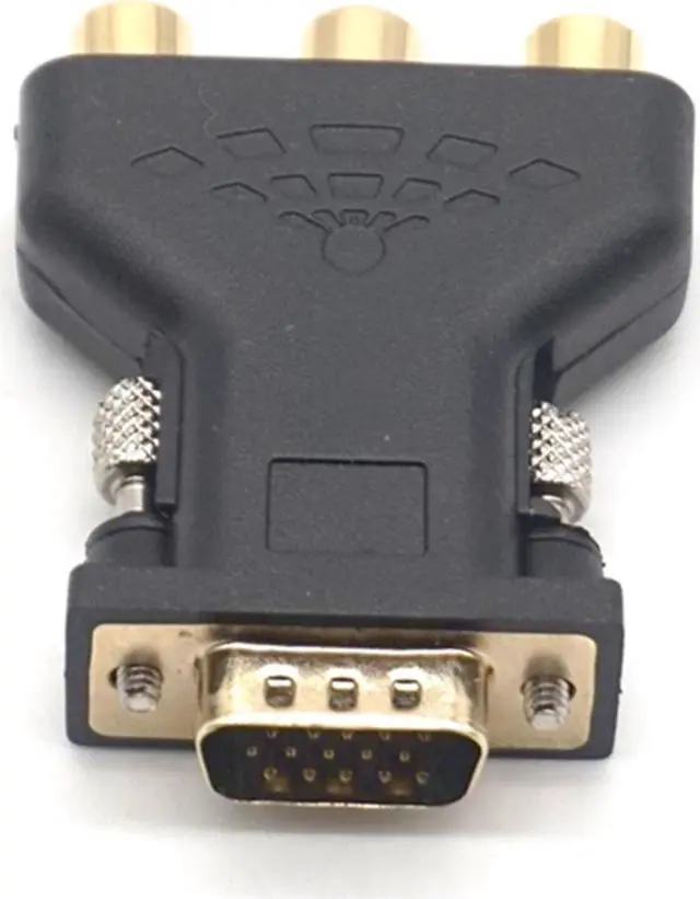 Alt view image 6 of 7 - Weastlinks RCA VGA Connecter Converter 3 RCA RGB Video Female To HD 15-Pin VGA Style Component Video Jack Adapter Plug