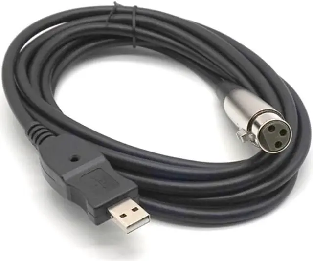 Alt view image 2 of 8 - Weastlinks USB Male to 3 Pin XLR Female Microphone MIC Studio Audio Link Cable 3M(9.84ft)