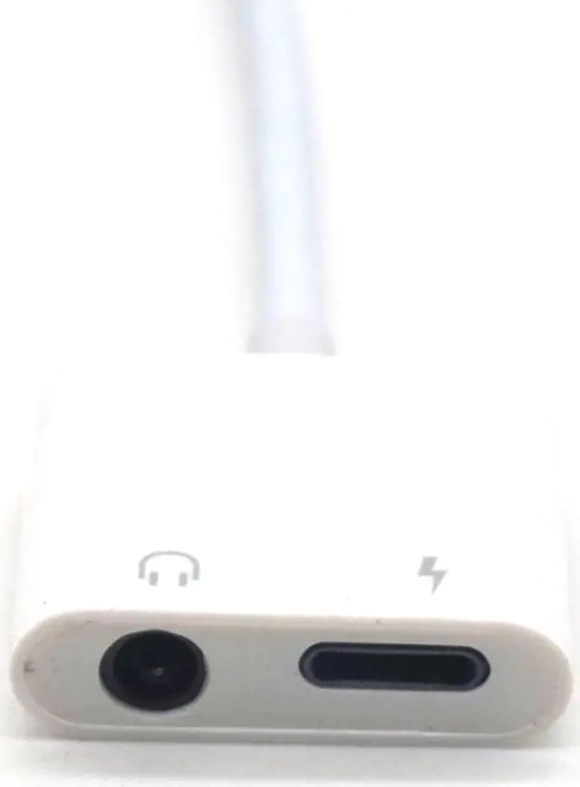 Alt view image 4 of 7 - Weastlinks Lightning to 3.5mm Headphone Jack Audio Cable 2 in 1 Splitter Earphone Aux Adapter Converter