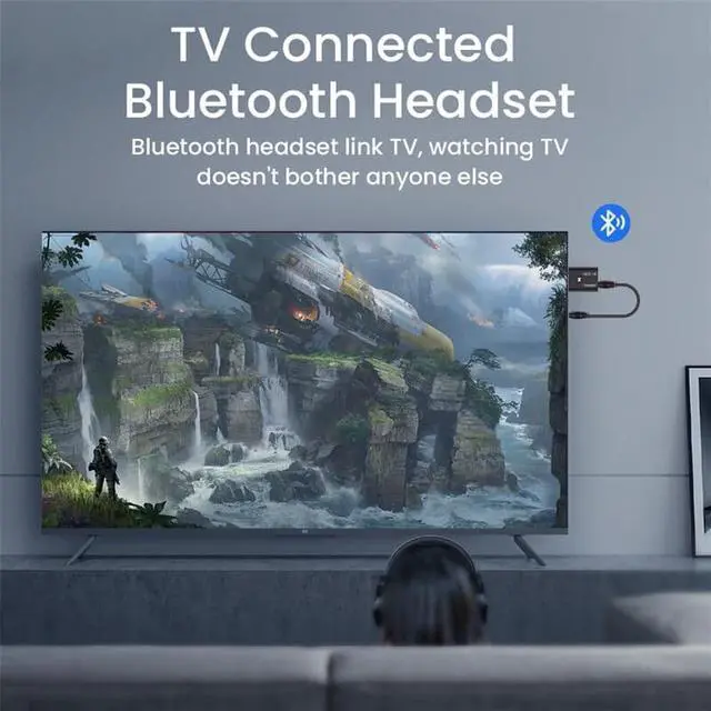 Alt view image 4 of 7 - Weastlinks Wireless Bluetooth 5.0 2 In 1 Bluetooth Receiver Transmitter HIFI Stereo 3.5mm Audio Adapter For Car TV Notebook Headset