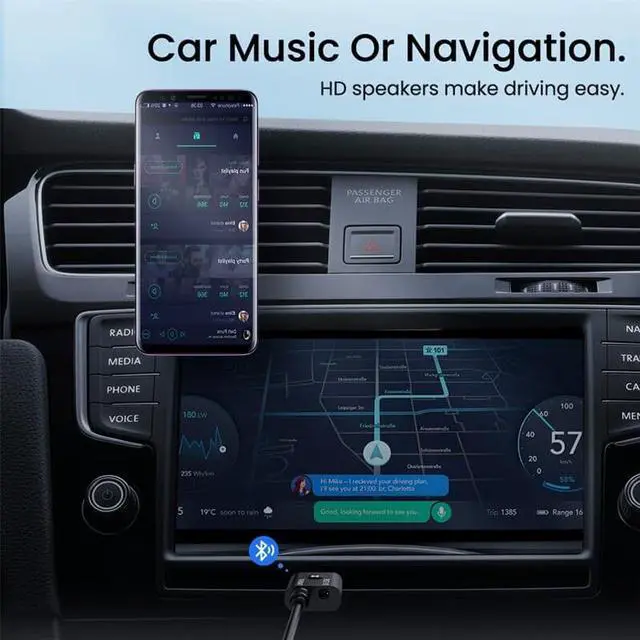 Alt view image 5 of 7 - Weastlinks Wireless Bluetooth 5.0 2 In 1 Bluetooth Receiver Transmitter HIFI Stereo 3.5mm Audio Adapter For Car TV Notebook Headset