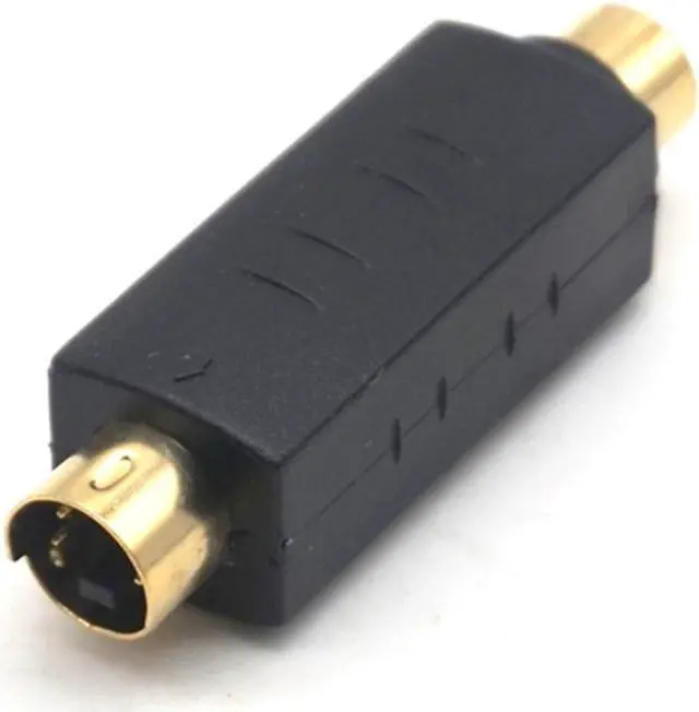 Alt view image 5 of 5 - Weastlinks 4 PIN S-VIDEO Male To TV RCA AV Female Plug Cable M to F Pin S Video Adapter