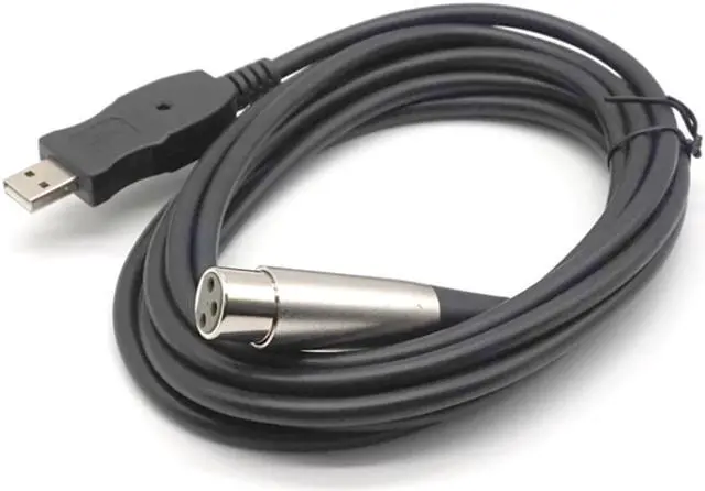 Alt view image 6 of 8 - Weastlinks USB Male to 3 Pin XLR Female Microphone MIC Studio Audio Link Cable 3M(9.84ft)