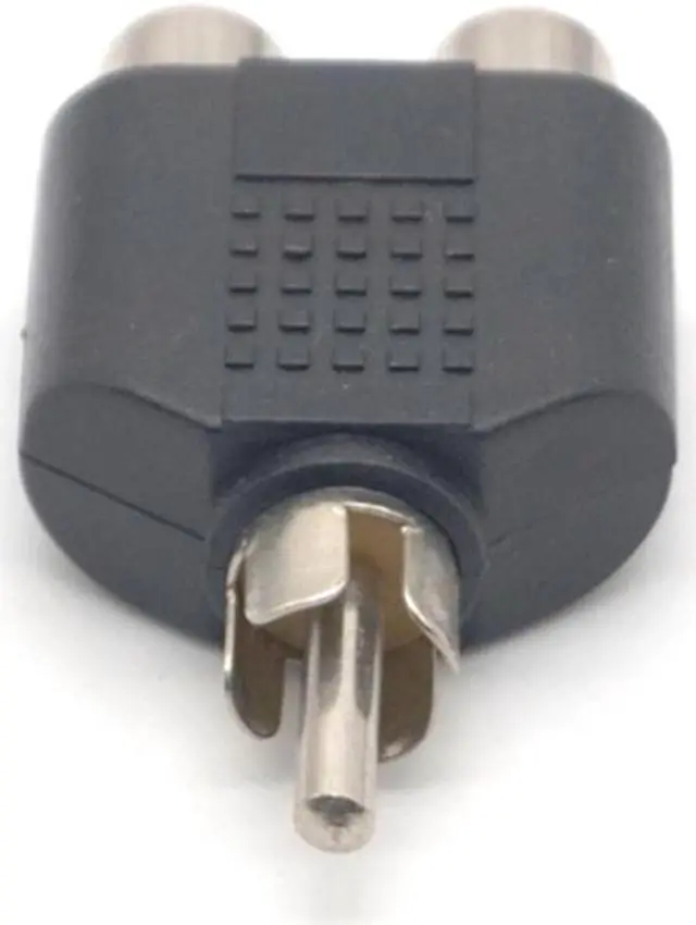 Alt view image 3 of 7 - Weastlinks 5pcs RCA Jack Plug Y Splitter 1 Male to 2 Female AV Audio Video Plug Converter Adapter AV RCA Splitter Y