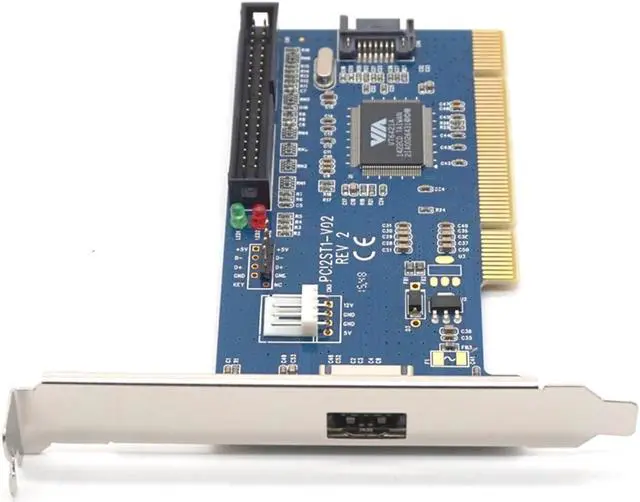 Alt view image 3 of 7 - Weastlinks PCI to Power eSATA card internal SATA+IDE hybrid card RAID 40pin pci to Power eSATA