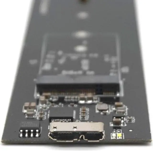 Alt view image 4 of 7 - Weastlinks USB3.0 to M.2 NGFF Storage Enclosure Case M.2 SATA Protocol SSD Solid State Drive Case Support 6Gb/s SSD Card Adapter