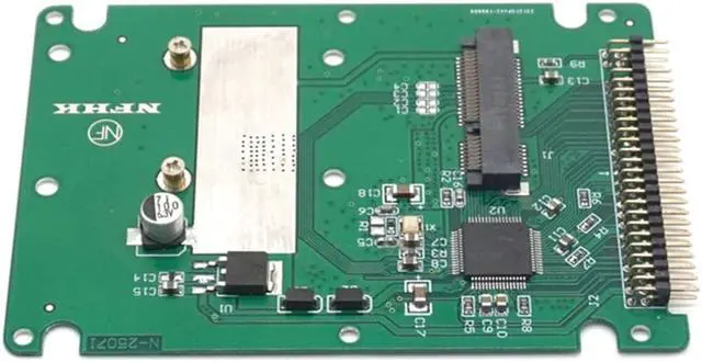 Alt view image 3 of 7 - Weastlinks mSATA to 2.5 Inch PATA IDE 44 Pin SSD Solid State Drive Enclosure Adapter Converter Card With Case 9.5mm