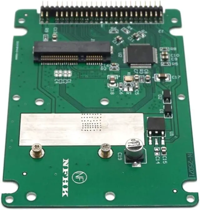 Alt view image 5 of 7 - Weastlinks mSATA to 2.5 Inch PATA IDE 44 Pin SSD Solid State Drive Enclosure Adapter Converter Card With Case 9.5mm