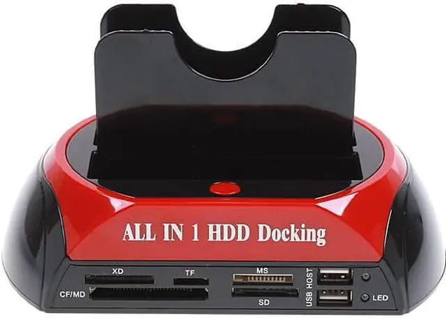 Alt view image 4 of 6 - Weastlinks 2.5" 3.5" SATA / IDE 2 Double - Dock HDD Docking Station e-SATA / Hub External Storage Enclosure Parts