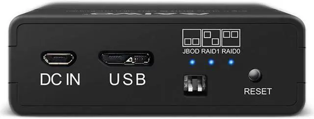 Alt view image 4 of 7 - Weastlinks Fast speed 2 Bay USB3.0 HDD Enclosure dual 2.5 Inch Hard Disk Drive Raid Enclosure Storage RAID0 RAID1 JBOD WIN8 Win10 MAC