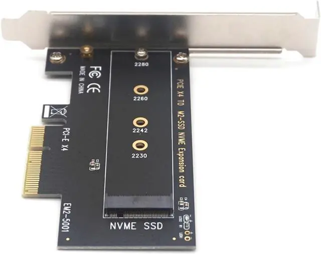 Alt view image 4 of 7 - Weastlinks NVME SSD M2 PCIE Adapter PCIE to M2 Adapter M.2 NVME SSD to PCI Express X4 Card Riser Adapter M Key for 2230-2280 M2 SSD