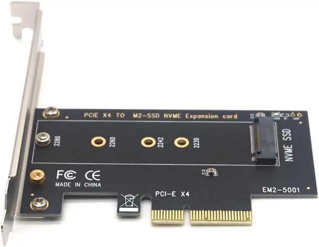 Alt view image 3 of 7 - Weastlinks NVME SSD M2 PCIE Adapter PCIE to M2 Adapter M.2 NVME SSD to PCI Express X4 Card Riser Adapter M Key for 2230-2280 M2 SSD