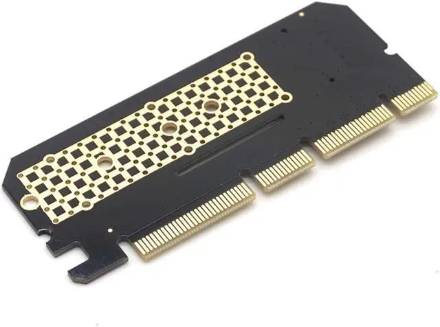 Alt view image 4 of 7 - Weastlinks M.2 SSD PCIE Adapter Aluminium Alloy Shell LED Expansion Card Computer Adapter Interface M.2 NVMe SSD NGFF To PCIE 3.0 X16 Riser
