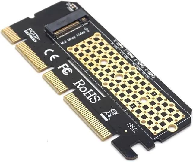 Alt view image 6 of 7 - Weastlinks M.2 SSD PCIE Adapter Aluminium Alloy Shell LED Expansion Card Computer Adapter Interface M.2 NVMe SSD NGFF To PCIE 3.0 X16 Riser