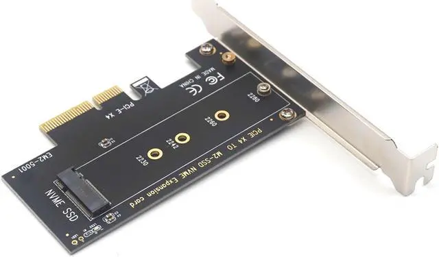 Alt view image 5 of 7 - Weastlinks NVME SSD M2 PCIE Adapter PCIE to M2 Adapter M.2 NVME SSD to PCI Express X4 Card Riser Adapter M Key for 2230-2280 M2 SSD