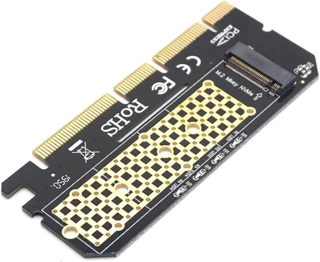 Alt view image 3 of 7 - Weastlinks M.2 SSD PCIE Adapter Aluminium Alloy Shell LED Expansion Card Computer Adapter Interface M.2 NVMe SSD NGFF To PCIE 3.0 X16 Riser