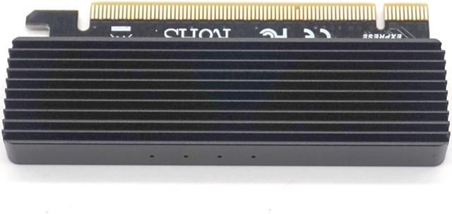 Alt view image 5 of 7 - Weastlinks Full Speed M.2 M Key Nvme SSD to PCIe Adapter, PCI Express X16 Card with Heatsink, Supports Windows 7/8/ 10, Supports 2230, 2242, 2260, 2280 Form Factor M.2 SSDS