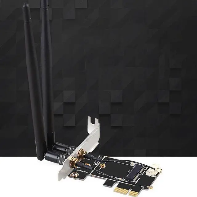 Alt view image 5 of 6 - Weastlinks PCI-E X1 to M.2 NGFF E-Key WiFi Wireless Network Adapter Converter Card with Bluetooth for Desktop PC
