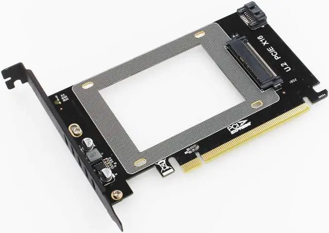 Alt view image 2 of 6 - Weastlinks PCI-E Riser 3.0 4X X16 to U.2 SFF-8639 Adapter NVMe PCIe SSD PCI-e to U2 Card M.2 NGFF 2.5' SSD to PCI-EX16