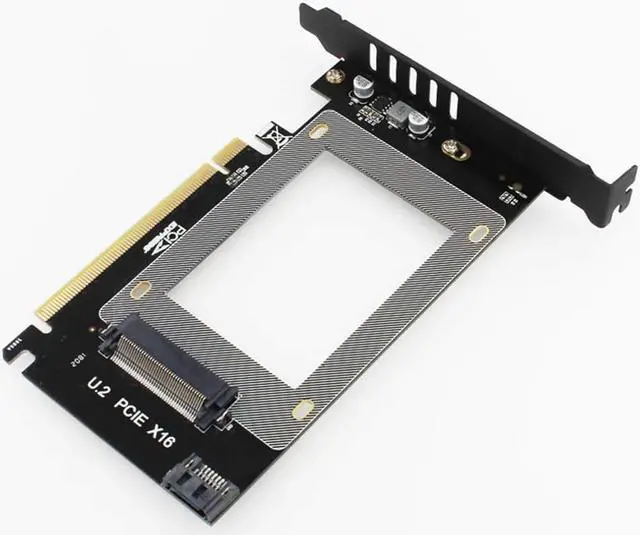 Alt view image 6 of 6 - Weastlinks PCI-E Riser 3.0 4X X16 to U.2 SFF-8639 Adapter NVMe PCIe SSD PCI-e to U2 Card M.2 NGFF 2.5' SSD to PCI-EX16