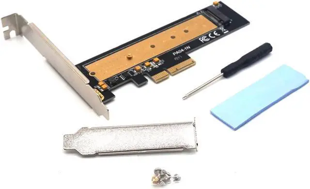 Alt view image 7 of 7 - Weastlinks M.2 NVME/NGFF SSD to PCI-e PCI Express X4 X8 X16 Adapter Converter Card With Long Short Dam-board and Screwdriver Adapter