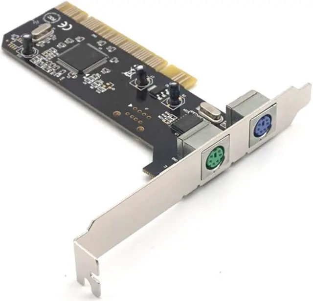 Alt view image 5 of 7 - Weastlinks PCI to 2 Ports PS2 PS/2 PCI Card PCI PS2 Card For PC