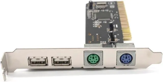 Main image of Weastlinks 2 Ports PS2 PS/2 PCI Card+2 Ports USB2.0 PCI to PS2 Card With 2 Ports USB