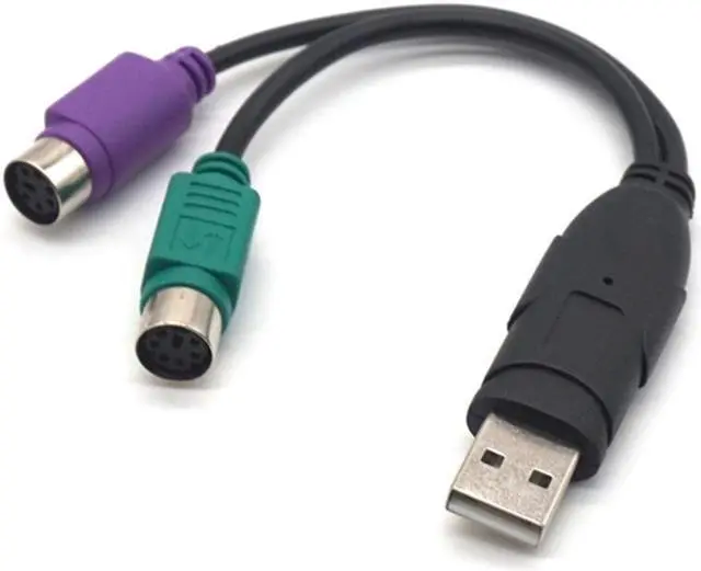 Alt view image 7 of 7 - Weastlinks USB to Dual PS/2 Cable USB Male to Female PS/2 Adapter Converter Extension Cord for Keyboard Mouse Scanning Gun PS2 to USB Wire