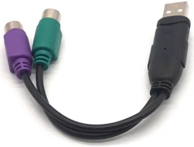 Alt view image 5 of 7 - Weastlinks USB to Dual PS/2 Cable USB Male to Female PS/2 Adapter Converter Extension Cord for Keyboard Mouse Scanning Gun PS2 to USB Wire